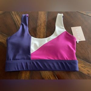WILO | Color Block Athletic Sports Bra | XS | NWT